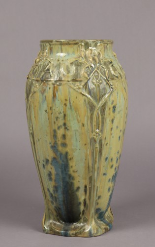 Art nouveau - Vase au gui l'an neuf par Mougin