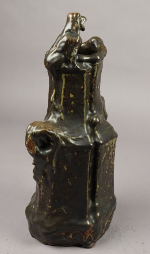19th century - Glazed grès vase - Georges Hoentschel (1855-1915)