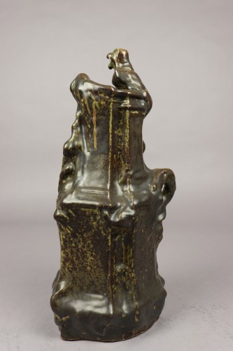 Art nouveau - Glazed grès vase - Georges Hoentschel (1855-1915)