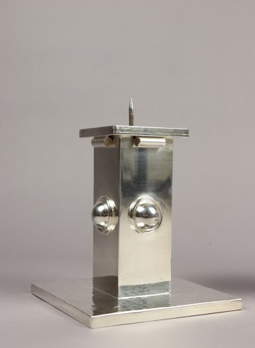 Antique Silver  - Pair of candlesticks - Jean Després (1889-1980)