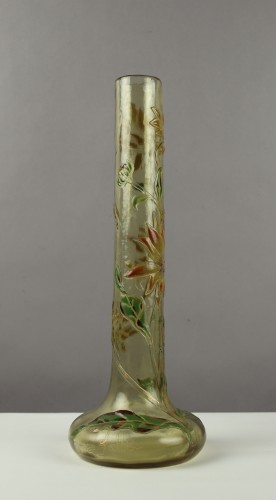 Glass & Crystal  - Bulb vase by Emile Gallé
