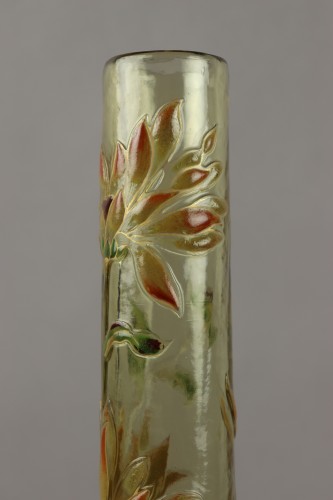 Antiquités - Bulb vase by Emile Gallé