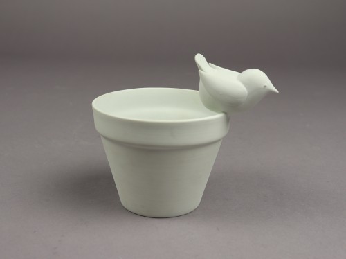 Pot Oiseau by François-Xavier Lalanne - Porcelain & Faience Style 50