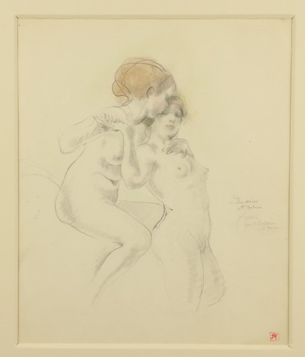 Les amies  - Armand Rassenfosse (1862-1934) - Paintings & Drawings Style Art nouveau