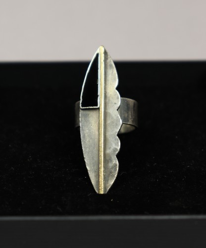 Bague en argent - Jean Després (1889-1980) - Bijouterie, Joaillerie Style Art Déco