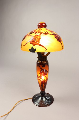 Kalanchoë lamp by Le Verre Français - Art nouveau