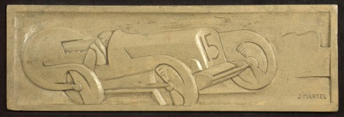 Racing car by the Jan and Joel Martel - Decorative Objects Style Art Déco