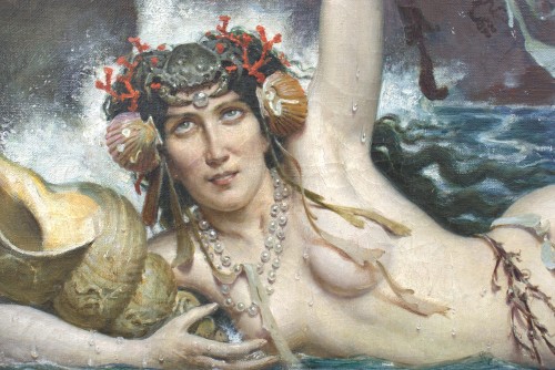 Nereid by Hippolyte-Casimir Gourse (1870-1932) - Paintings & Drawings Style Art nouveau