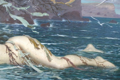 Néréide par Hippolyte-Casimir Gourse (1870-1932) - Art nouveau