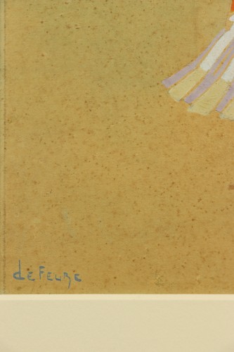 Antiquités - Elegant with a bird by Georges de Feure (1868-1943) 