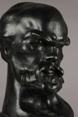 Black plater Portrait of Paul Verlaine - Auguste de Niederhäusen known as Rodo - 