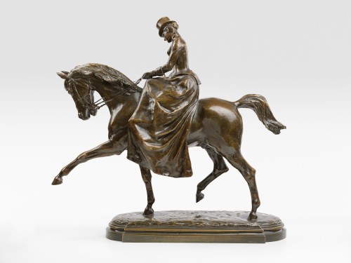 L'amazone - Godefroid Devreese (1861-1941) - Sculpture Style 