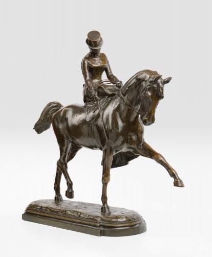 Sculpture Sculpture en Bronze - L'amazone - Godefroid Devreese (1861-1941)