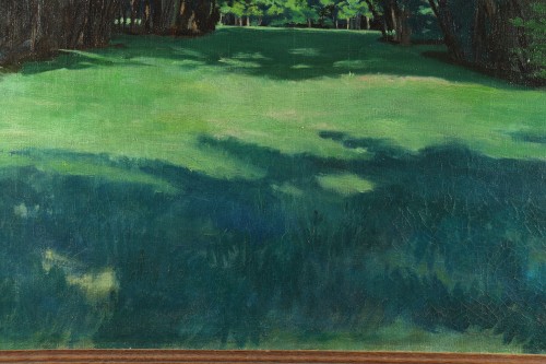 Paintings & Drawings  - View of a park - Carlos Schwabe (1866-1926)