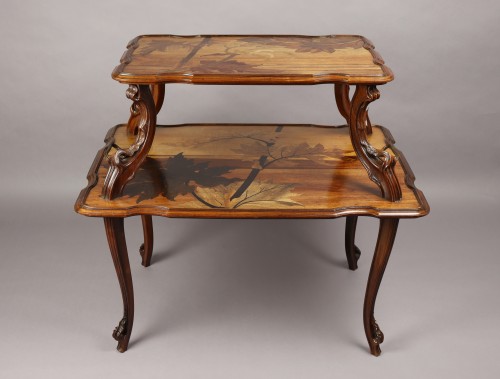 Table à thé par Emile Gallé - Mobilier Style Art nouveau