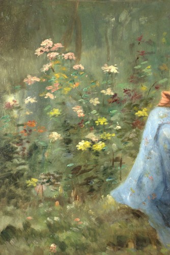 Jeune femme sous un parasol - Walter Anderson (1856-1887) - Art Revival