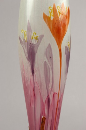 Emile Gallé - Vase Crocus - Verrerie, Cristallerie Style Art nouveau