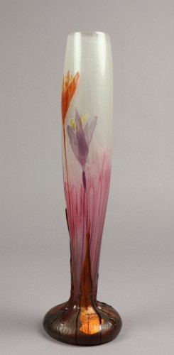 Verrerie, Cristallerie  - Emile Gallé - Vase Crocus