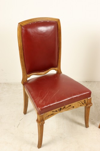 19th century - Pair of Berce des Prés chairs by Emile Gallé