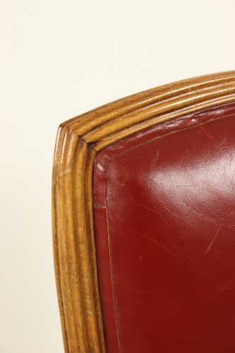 Art nouveau - Pair of Berce des Prés chairs by Emile Gallé