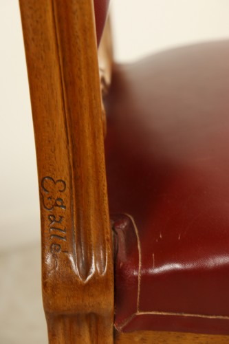 Antiquités - Pair of Berce des Prés chairs by Emile Gallé