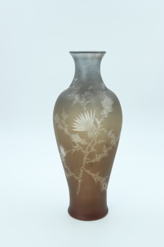 Thistle vase by Jules Habert-Dys - Glass & Crystal Style Art nouveau
