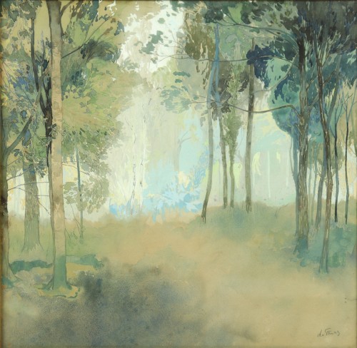 La clairière par Georges de Feure (1868–1943) - Tableaux et dessins Style Art nouveau
