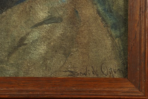 19th century - Portrait of a young woman by David Oyens (1842-1902) 