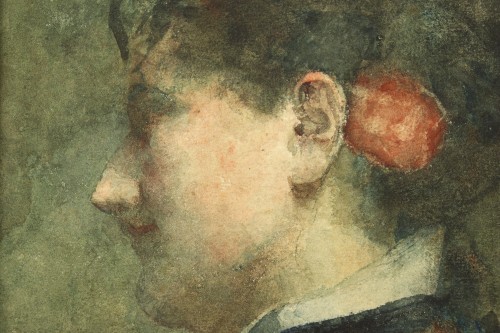 Portrait of a young woman by David Oyens (1842-1902)  - Napoléon III