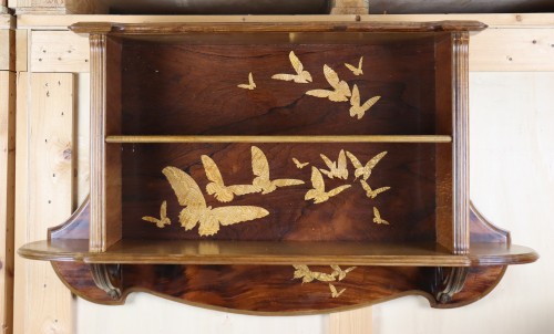Marquetry shelf by Emile Gallé - Furniture Style Art nouveau