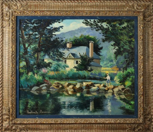 The angler by ul-Emile Pissarro (1884-1972) - Paintings & Drawings Style 50