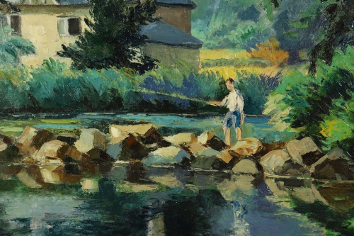 The angler by ul-Emile Pissarro (1884-1972) - 