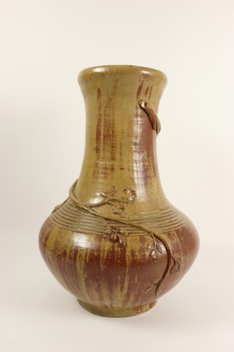 Important vase en grès par Paul Jeanneney (1861-1920) - Art nouveau