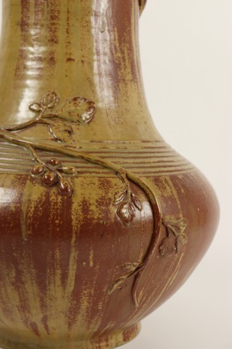Art nouveau - Important vase en grès par Paul Jeanneney (1861-1920)