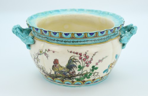 Planter by Theodore Deck - Porcelain & Faience Style Art nouveau