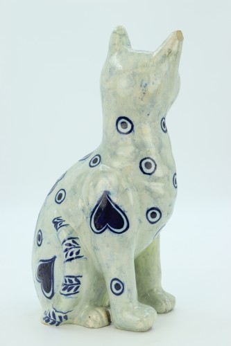 Chat en céramique par Emile Gallé - Art nouveau