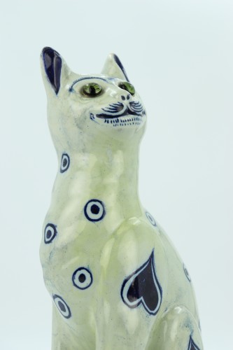 Antiquités - Chat en céramique par Emile Gallé