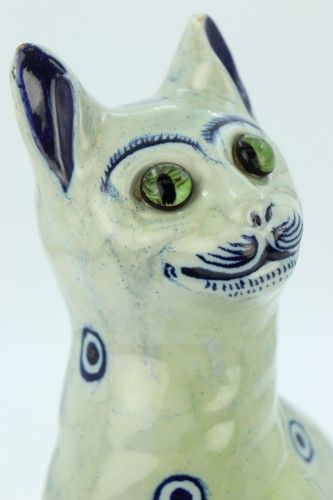 Antiquités - Chat en céramique par Emile Gallé