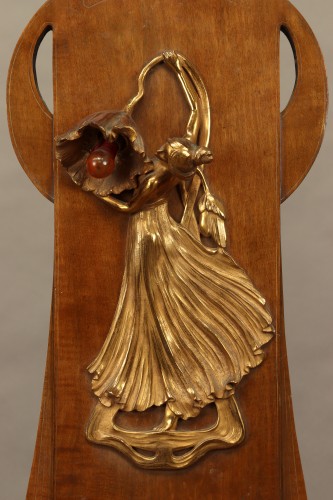 Applique murale par Auguste Eugène Rubin (1841-1909) - Luminaires Style Art nouveau