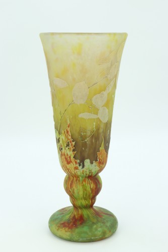 Daum with honesty decoration - Glass & Crystal Style Art nouveau