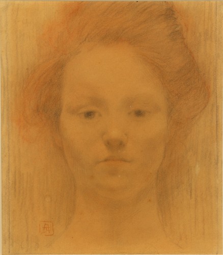 Portrait de modèle par Armand Rassenfosse (1862-1934)
