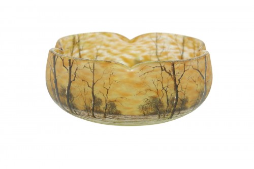 Coupe Daum à paysage enneigé