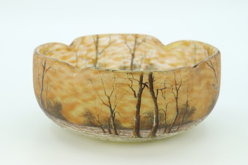 Daum bowl with snowy landscape - 