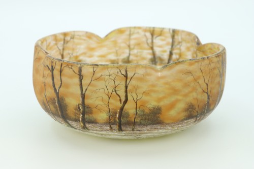 20th century - Daum bowl with snowy landscape