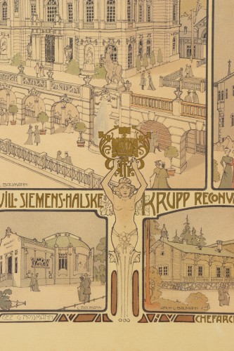 XXe siècle - Affiche pour le Pavillon d'Autriche de l'Exposition Universelle par Alfons Mucha
