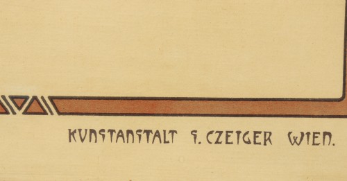 Affiche pour le Pavillon d'Autriche de l'Exposition Universelle par Alfons Mucha - Art nouveau