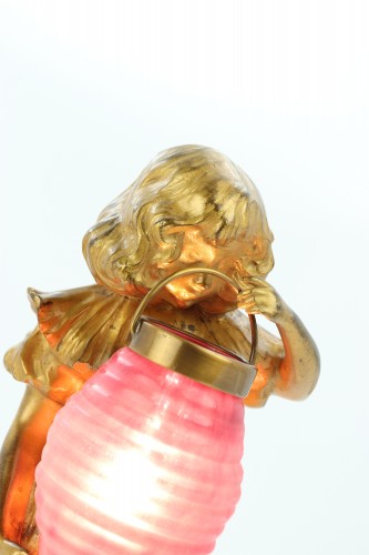 La fille au lampion par Léo Laporte-Blairsy (1865-1923) - Art Revival