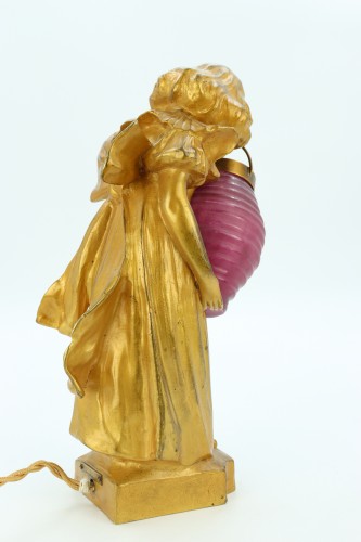 La fille au lampion par Léo Laporte-Blairsy (1865-1923) - Art nouveau