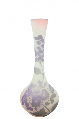 Vase Gallé à décor d'hortensia