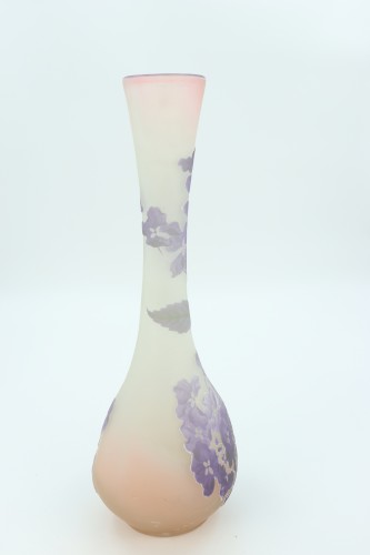 XXe siècle - Vase Gallé à décor d'hortensia